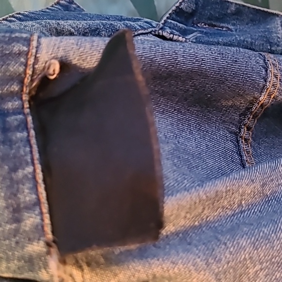 Vintage 80"s/90's long denim jean jacket Mom Style - Picture 6 of 8